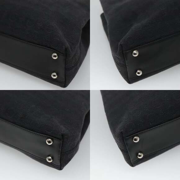 CELINE C Macadam Canvas Hand Bag Black - Picture 10 of 12